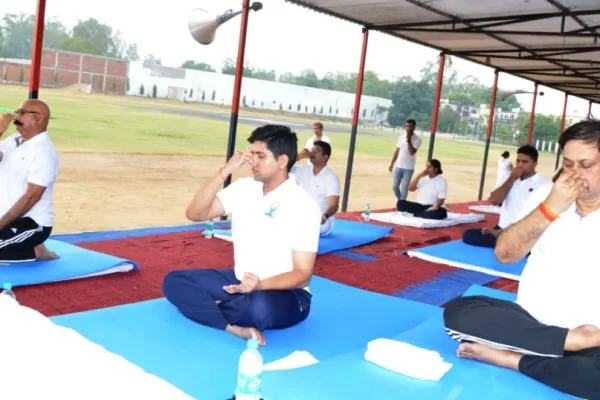 International Yoga Day, #Bareilly, #बरेली, पुलिस लाइन, #योगाभ्यास, #yoga,