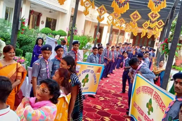 The 5-day social service camp of the scouts concluded, conclusion of the Sri Ram Katha, #बरेली, @BareillyLive, मॉडल टाउन, श्रीहरि मन्दिर, गंगा समग्र, श्री रामकथा,