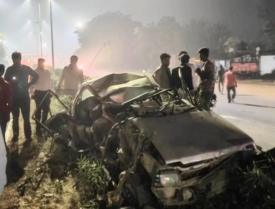 Bareilly: One youth killed, four seriously injured in a horrific road accident