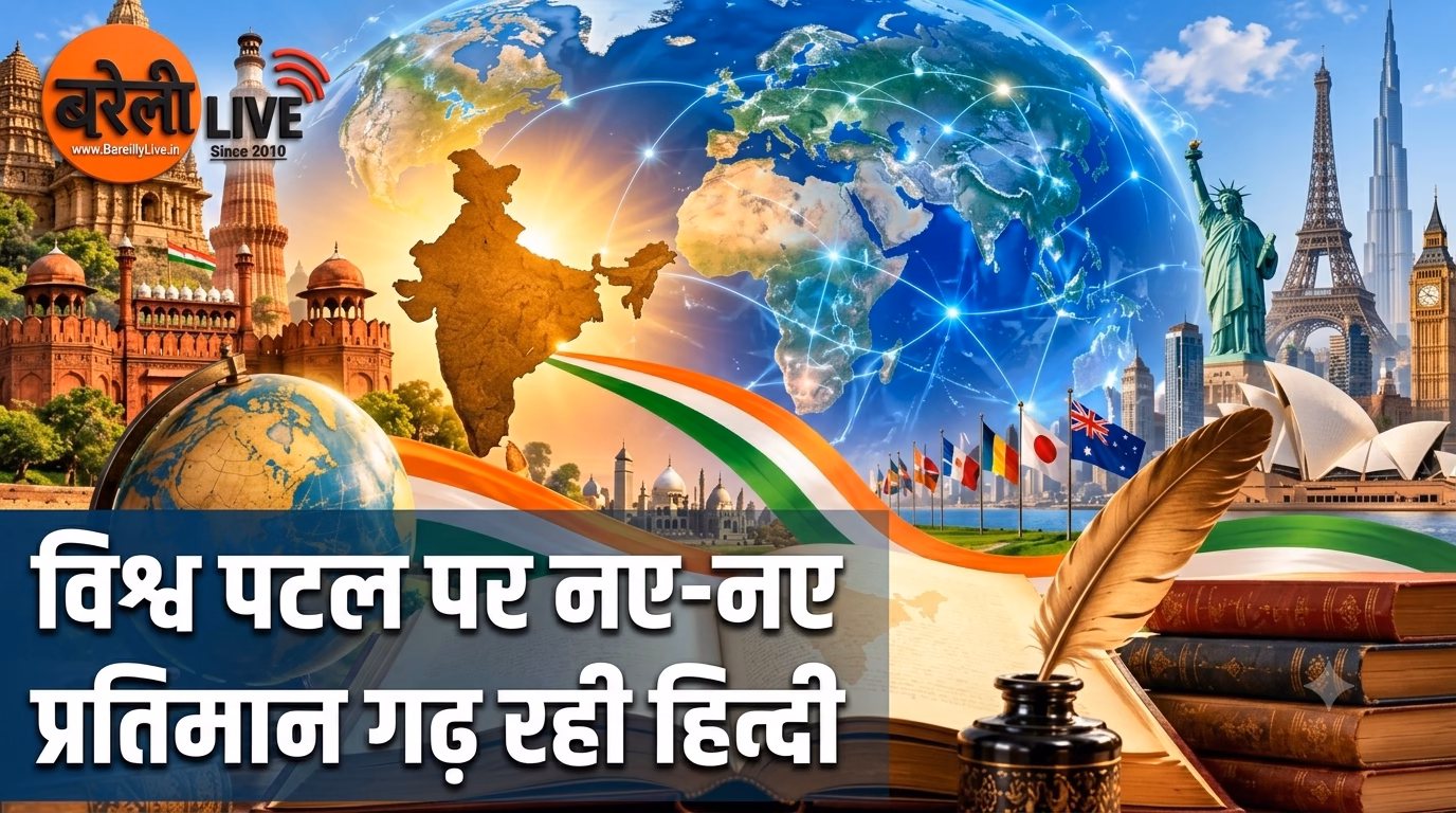 विश्व पटल पर नए-नए प्रतिमान गढ़ रही हिन्दी