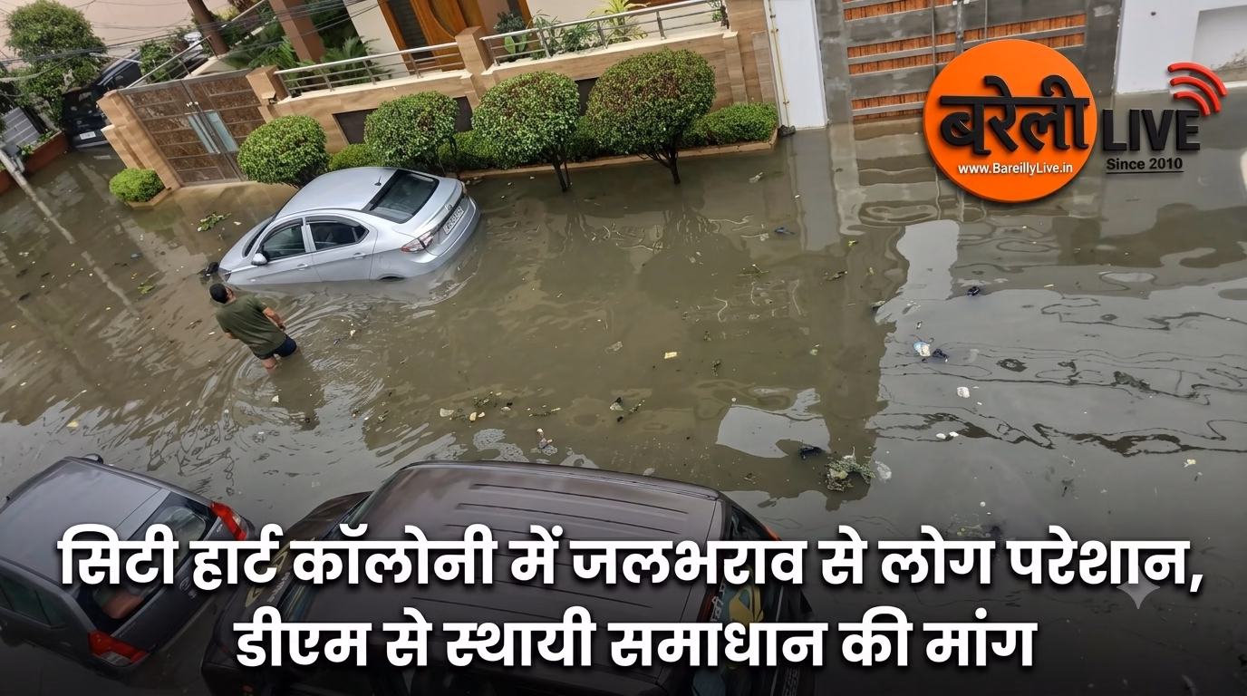 सिटी हार्ट कॉलोनी में जलभराव 1